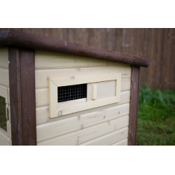 Thermo-No-Frost-Hühnerstall Kerbl Hobbyfarming Braun / Natur