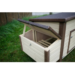 Thermo-No-Frost-Hühnerstall Kerbl Hobbyfarming Braun / Natur