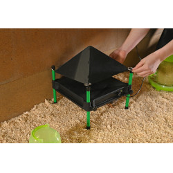 Schutzklappe für Heizplatte CosyHeat Kerbl Hobbyfarming Schwarz Schutzklappe für Heizplatte CosyHeat Kerbl Hobbyfarming Schwarz