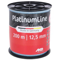 PlatinumLine AKO Weidezaunband Weiß / Blau Wei&szlig;