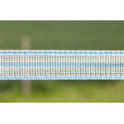 PlatinumLine AKO Weidezaunband Weiß / Blau Weiß