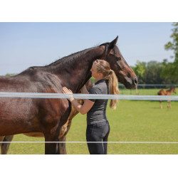 PlatinumLine AKO Weidezaunband Weiß / Blau Weiß