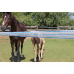 PlatinumLine AKO Weidezaunband Weiß / Blau Weiß