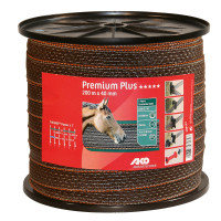 Premium-Plus-Zaunband AKO Braun / Orange