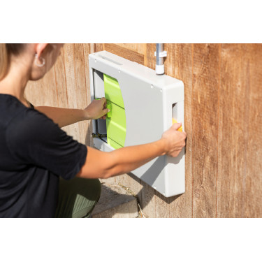 SmartCoop Kerbl Hobbyfarming Hühnerklappe Grau