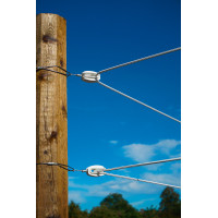 Ecklösung für feste AKO-Zäune Grau Ecklösung für feste AKO-Zäune Grau