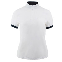 Technisches Polo Horze Taylor Damen Weiß Weiß Technisches Polo Horze Taylor Damen Weiß Weiß