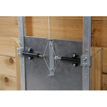 Automatische Verriegelung für Schiebetür Kerbl Hobbyfarming Grau