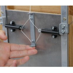 Automatische Verriegelung für Schiebetür Kerbl Hobbyfarming Grau