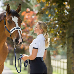 Technisches Polo Horze Taylor Damen Weiß Wei&amp;szlig;