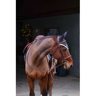 Fliegenhaube Equithème Denim Grau Fliegenhaube Equithème Denim Grau