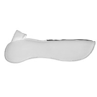 Dämpfer mit konfigurierbaren Taschen und Piuma WFS Pad aus flachem Wildleder Acavallo Weiß Wei&szlig;