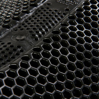 Hexagonales Gelkissen Acavallo Schwarz