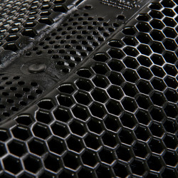 Hexagonales Gelkissen Acavallo Schwarz