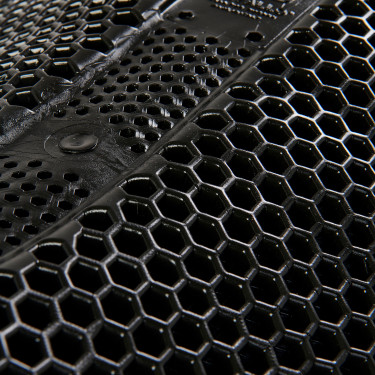 Hexagonales Gelkissen Acavallo Schwarz