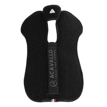 Piuma Doppel-Filz Hintere Stoßdämpfer Equestro Schwarz