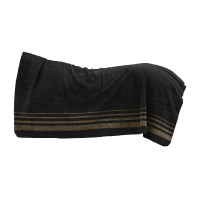 Dicke Waldhausen-Fleece-Decke Sölden Schwarz