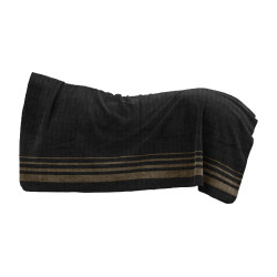 Dicke Waldhausen-Fleece-Decke Sölden Schwarz