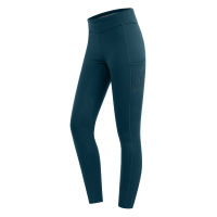 Thermo-Reitleggings ELT Rica aus Fleece-Bouclé für Damen Schwarz