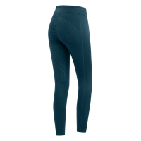 Thermo-Reitleggings ELT Rica aus Fleece-Bouclé für Damen Petrolblau
