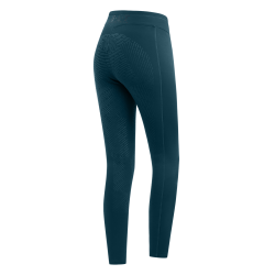 Thermo-Reitleggings ELT Rica aus Fleece-Bouclé für Damen Petrolblau