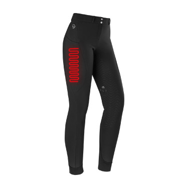 ELT Comfort Heart beheizbare Reithose für Damen Schwarz ELT Comfort Heart beheizbare Reithose für Damen Schwarz