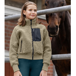 Kinder-Fleecejacke ELT Teddy Alba Beigegrau