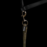 Anbindestrick Imperial Riding Deluxe mit einfachem Karabiner Olivgrün Gr&uuml;n