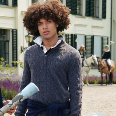 Pullover HV Polo Dan Herren Wolke Wei&szlig;