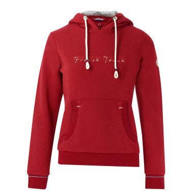 Kapuzensweatshirt Equithème Britney Kirsche Rot