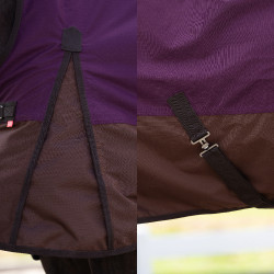 Outdoor-Decke Imperial Riding Customized High Neck 300 g Bordeaux / Hellbraun Outdoor-Decke Imperial Riding Customized High Neck 300 g Bordeaux / Hellbraun