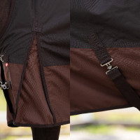 Outdoor-Decke Imperial Riding Customized High Neck 300 g Dunkelbraun / Hellbraun
