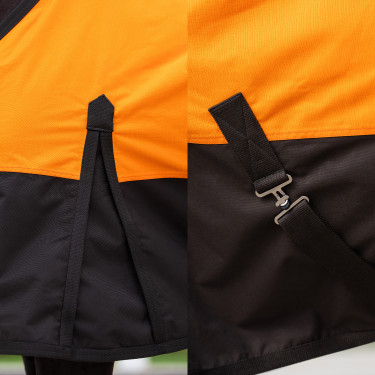 Imperial Riding Customized Outdoor-Decke ohne Halsstück Orange / Dunkelbraun Mehrfarbig