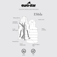Ärmellose Daunenweste Euro-Star Isla Damen Marine Marineblau Ärmellose Daunenweste Euro-Star Isla Damen Marine Marineblau