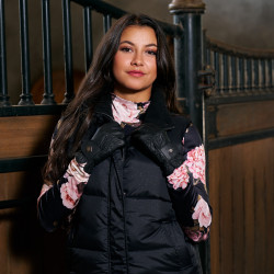 Ärmellose Steppweste Imperial Riding Belle Damen Schwarz Ärmellose Steppweste Imperial Riding Belle Damen Schwarz