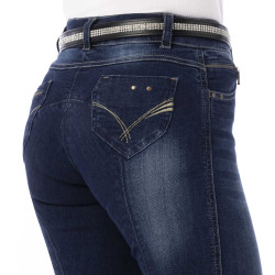 Jeans Damen Equithème Texas Denimblau