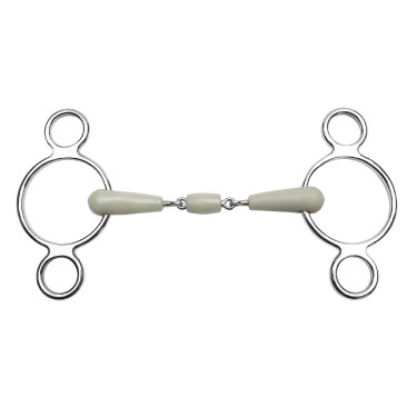 Verstellbares Gebiss Feeling 3-Ringe Flexi doppelt gebrochen Verstellbares Gebiss Feeling 3-Ringe Flexi doppelt gebrochen
