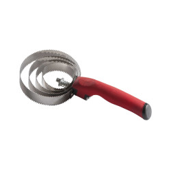 Runde Metallstriegel Soft-Griff Rot