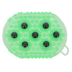 Doppelseitiger Striegel- und Massagehandschuh Grün Grün Doppelseitiger Striegel- und Massagehandschuh Grün Grün