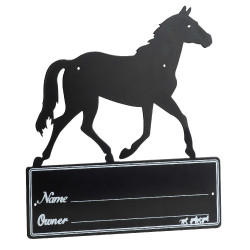 Boxschild Silhouette eines Pferdes Boxschild Silhouette eines Pferdes