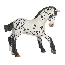 Schwarzes Appaloosa-Fohlen Figur Papo