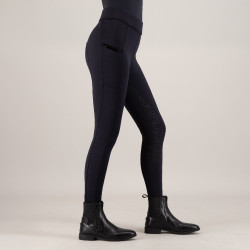 Damen-Reitleggings Imperial Riding Teddy FullGrip Marine Marineblau