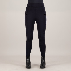 Damen-Reitleggings Imperial Riding Teddy FullGrip Marine Marineblau