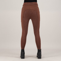 Damen-Reitleggings Imperial Riding Teddy FullGrip Bronze Braun