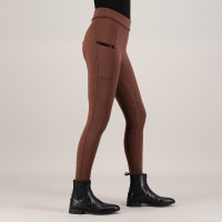 Damen-Reitleggings Imperial Riding Teddy FullGrip Bronze Braun