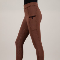 Damen-Reitleggings Imperial Riding Teddy FullGrip Bronze Braun