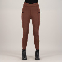 Damen-Reitleggings Imperial Riding Teddy FullGrip Bronze Braun