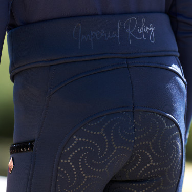 Imperial Riding Teddy FullGrip Reitleggings Kinder Marine Marineblau