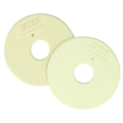 Halboffene Norton-Gebissscheiben Weiß Weiß