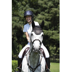 Fliegenhaube Back On Track mit Ohren Schwarz